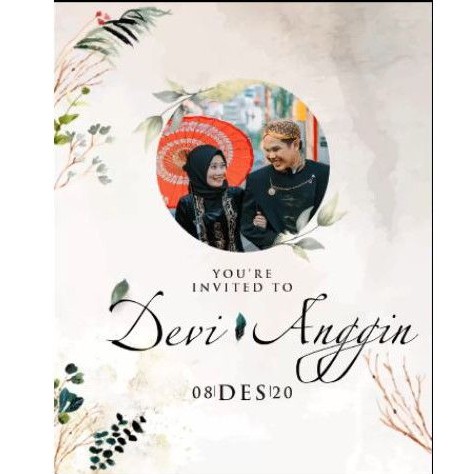 Undangan Digital Video Pernikahan Eksklusif Desain