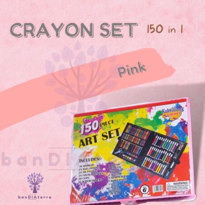 

Bandiaterra 150 In 1 Art Set/Alat Gambar & Lukis / Crayon Spidol Set