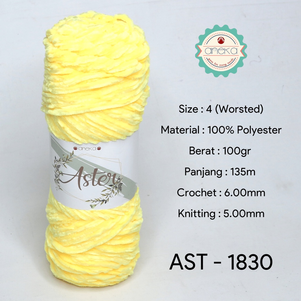 Benang Rajut Bludru Aster / Velvet Knitting Yarn - 1830