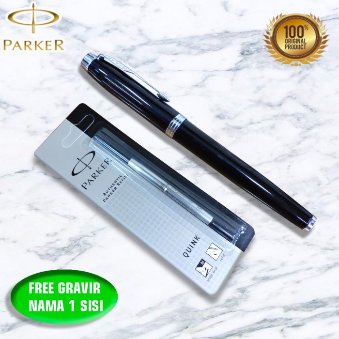

Pulpen - Paket 1 Klik : 1 Pcs Parker Im-Lq Rollerball Ct+1 Pcs Reffil