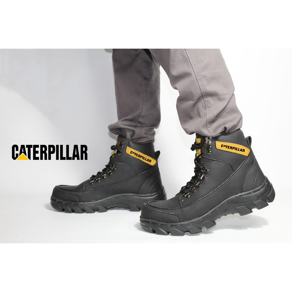 Discount Gila !! Sepatu Safety Pria Boots Cat Argon Proyek Tracking Boot Cowok Work sefty