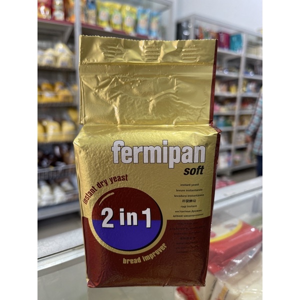 Fermipan soft instant dry yeast 2in1 500gr / ragi instant