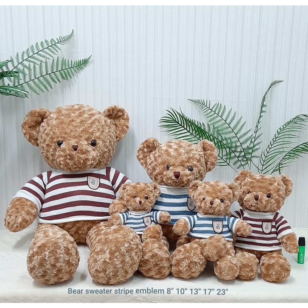 Boneka Teddy Bear Sweater Size 23&quot;/100cm/boneka beruang baju/boneka lucu/Boneka Bear