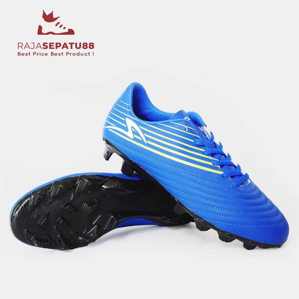 Sepatu Bola Specs Barricada Genoa 19 FG - Tulip Blue/Solar