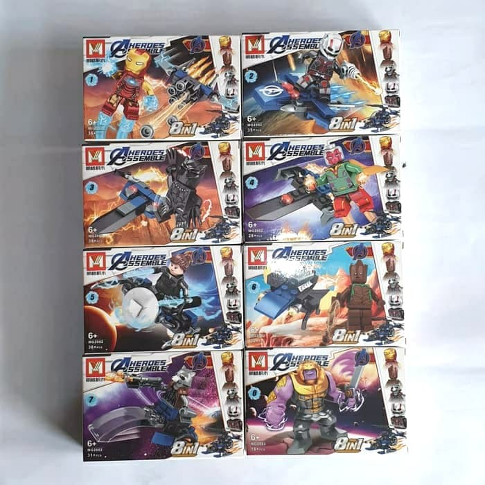 Brick MG2002 Lego Heroes Assemble Avengers 8in1