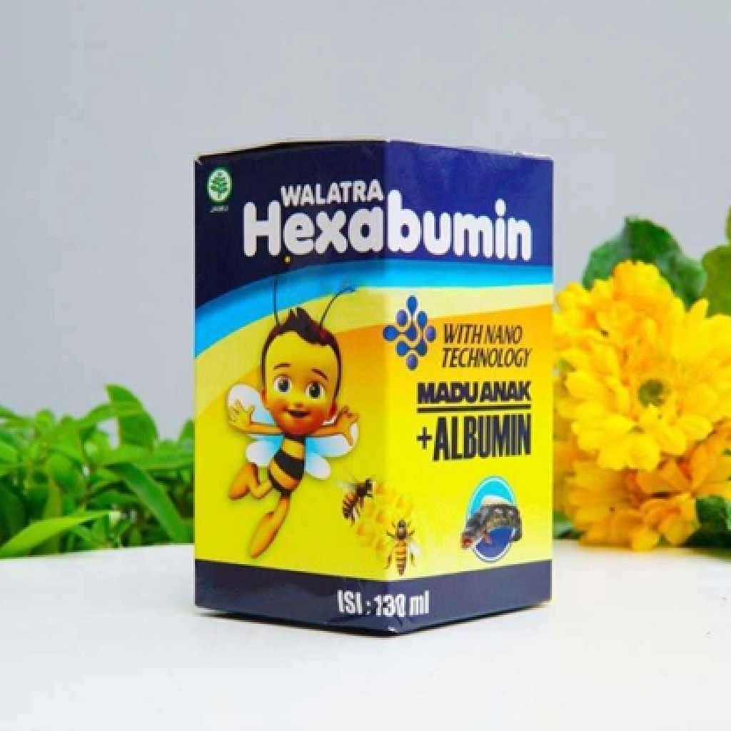 Hexabumin Vitamin Anak Madu Anak Pintar Plus Dan Penambah Nafsu/Napsu Makan Madu Anak Albumin With Nano Technology Asli 100% Original