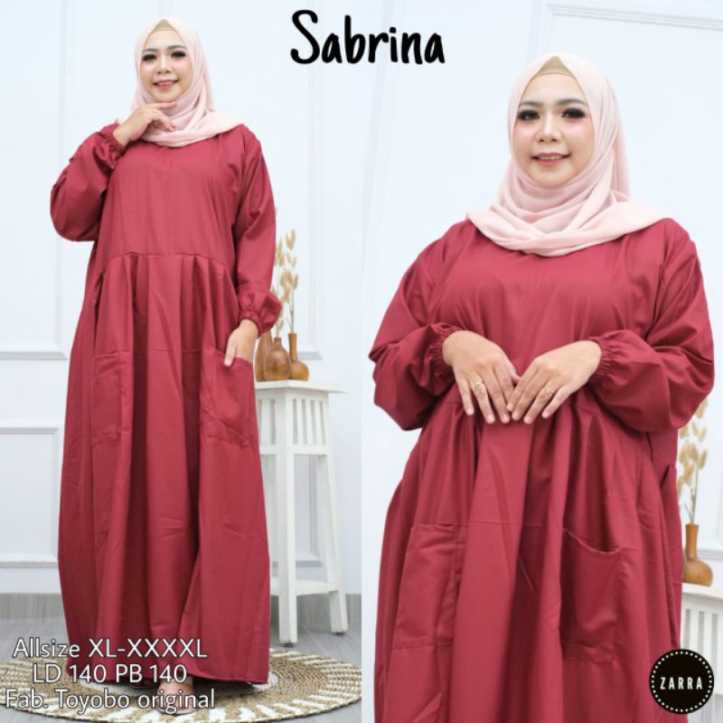 Gamis Jumbo Sabrina XXXL Ld 140