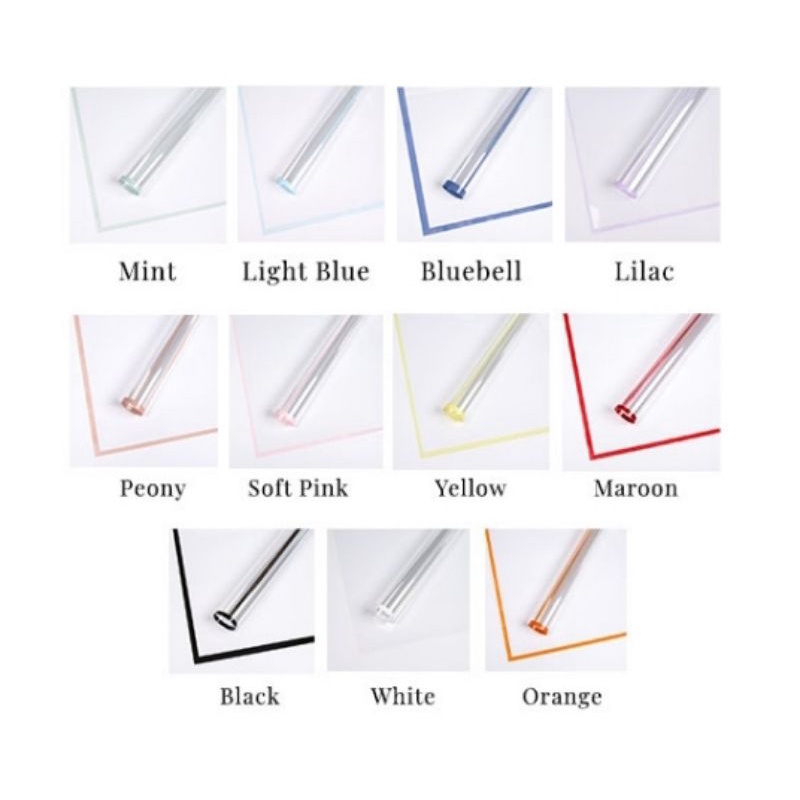 

Flower Wrapping Paper Varian Clear Frame Cellophane|Kertas Bucket