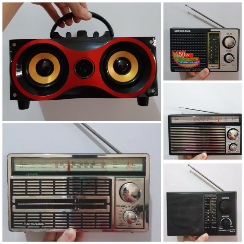 Radio Mitsuyama MS-4046 Portable Ac dan Dc - Radio Jadul FM AM SW Mitsuyama MS 4046 - Radio Portable