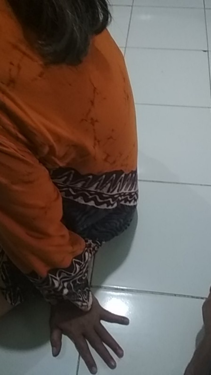 Tey-17 Batik Wanita Asj Sa Hrb026 Kenongo Kemeja Tosca Pendek