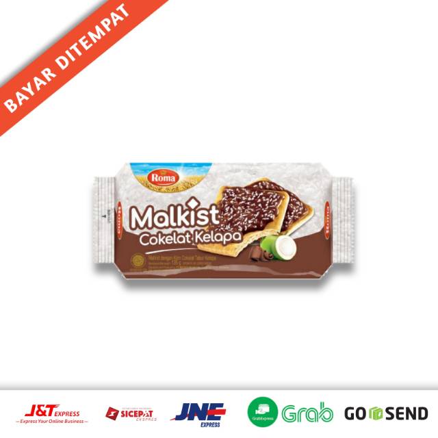 

Roma Malkist Coklat Kelapa 135 Gr - Biskuit Kue Kering Malkist Coklat Kelapa