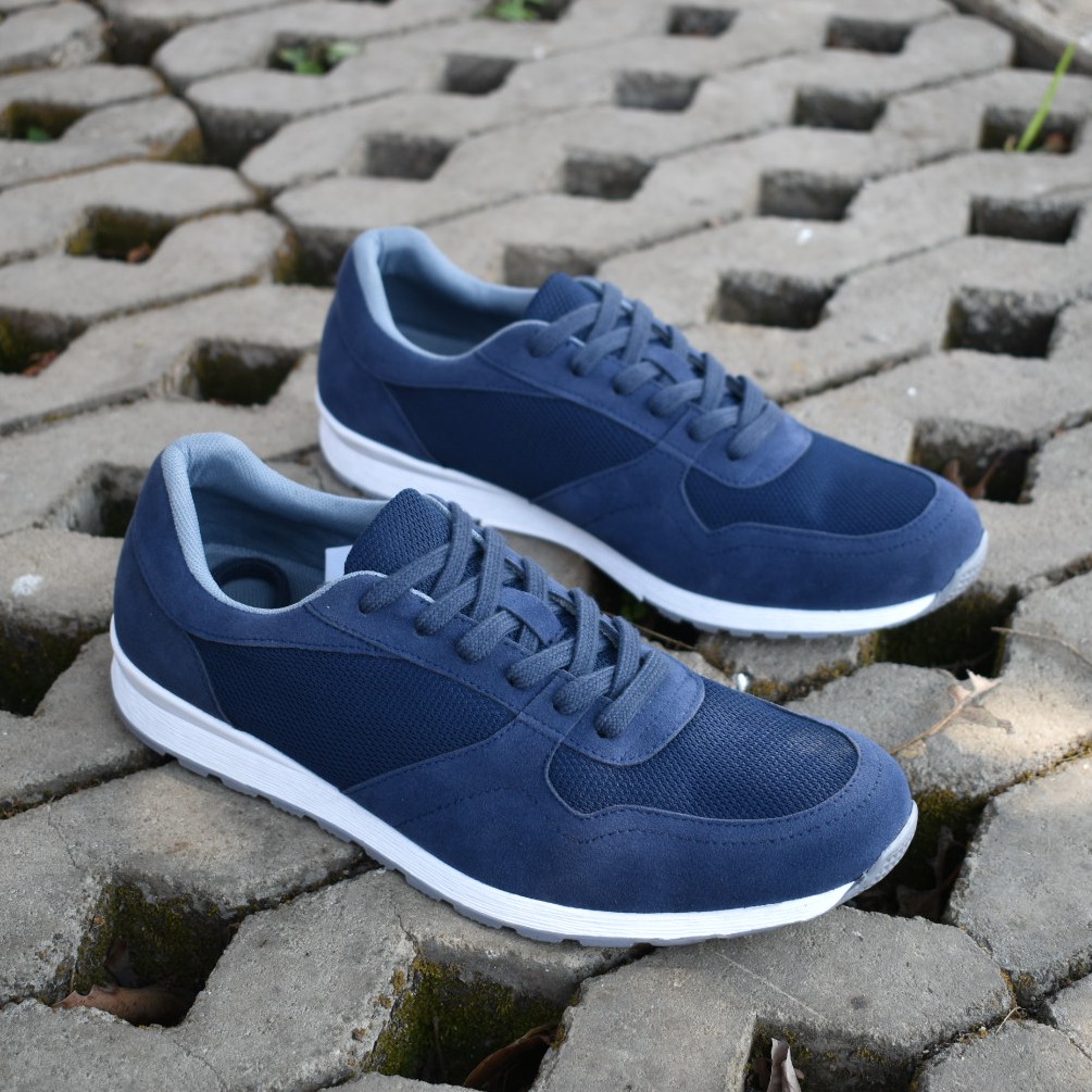 BLITZ NAVY | FORIND x Volve | Sepatu Sneakers Kets Running Sport Pria/Cowok/Men Sneakers Footwear