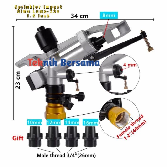 Sprinkler Sprinkler Big Gun Impact Sprinkler Pertanian