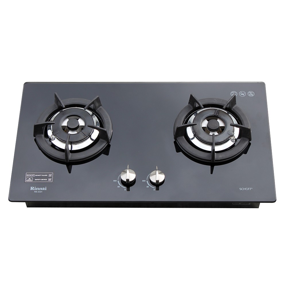 Rinnai Kompor Tanam 2 Tungku Glass RB2GHCBK Stove Top Alat Dapur Shopee Indonesia