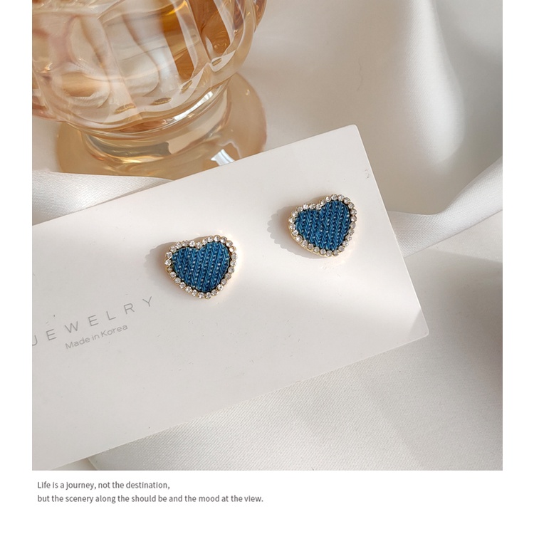 Anting Stud 925 Silver Bentuk Persegi Geometris Gaya Korea