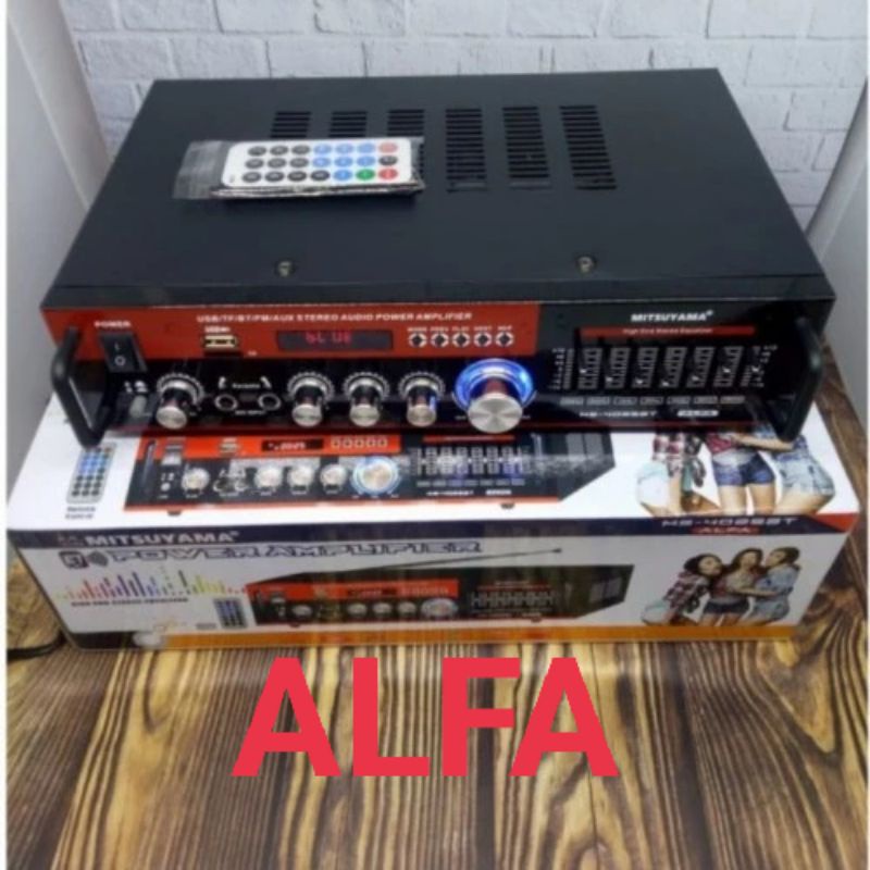 Powerr Amplifier Bluetooth ALFA Karaoke EQ MITSUYAMA MS-4025BT ALFA