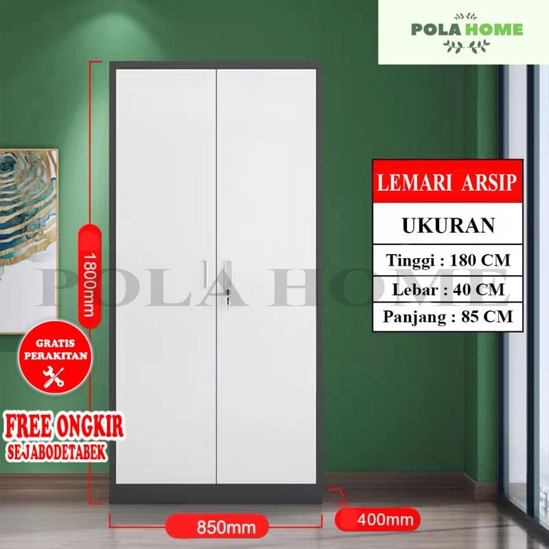 POLA FREE ONGKIR+RAKIT Filing Cabinet Besi Lemari Arsip Kantor