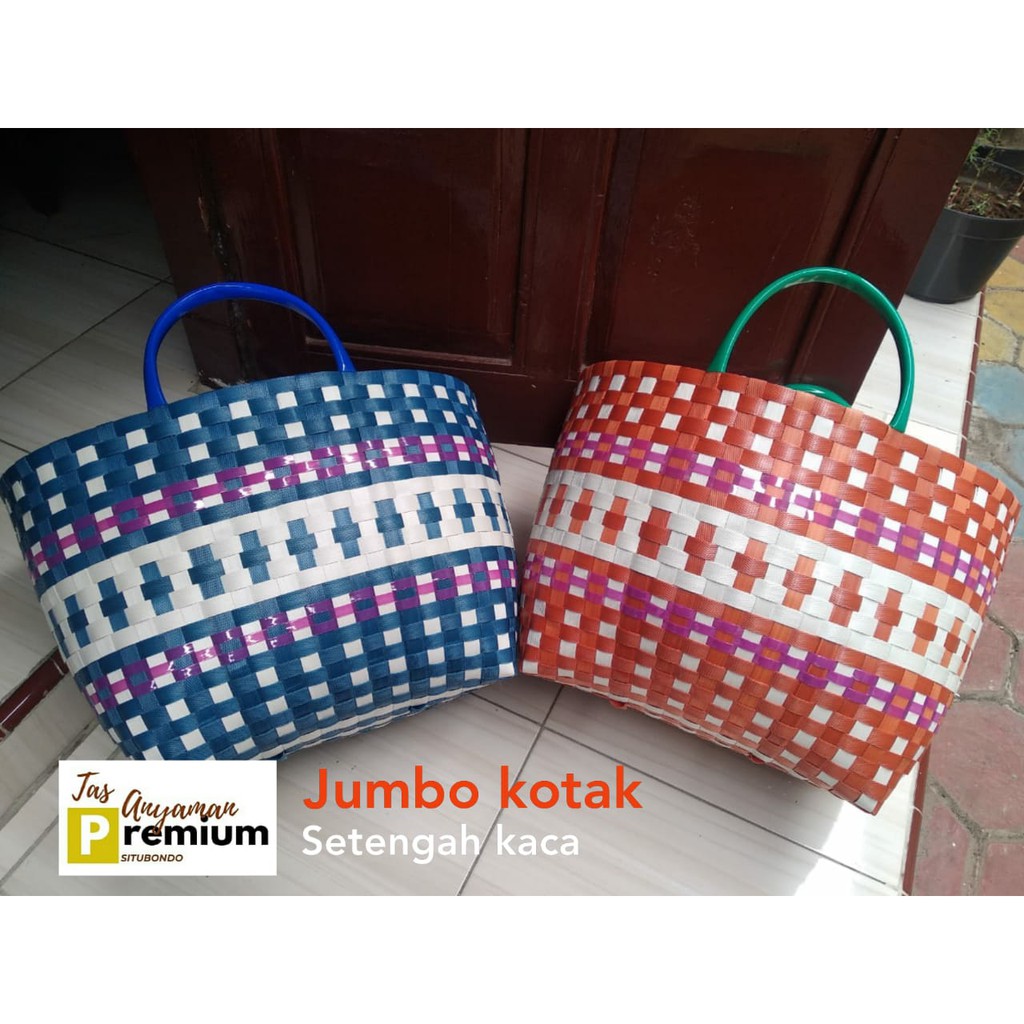 (JUMBO) Tas Belanja/ Tas Souvenir/ Tas Anyaman Premium Situbondo uk Jumbo