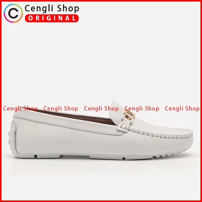 SEPATU PANSUS PEDRO WANITA ORIGINAL LOAFER CASUAL BRANDED PUTIH PW006