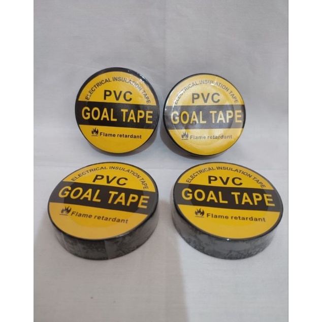 Isolasi Hitam / Lakban Listrik PVC GOAL TAPE 18mm x 17yd