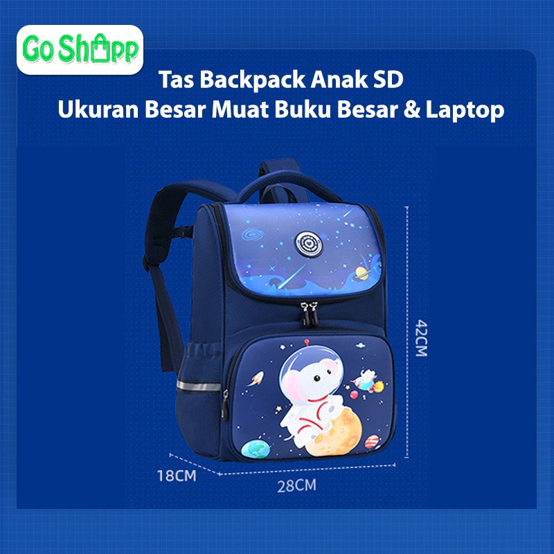 Tas Sekolah Anak Besar Import Premium High Quality Terbaru - Tas Ransel Anak Motif Karakter Lucu - Tas Backpack Anak Sekolah SD - Tas Anak Karakter Unicorn Frozen Elsa - Tas Anak Karakter Astronot Ultraman - Backpack Anak Sekolah Unisex [BK15]