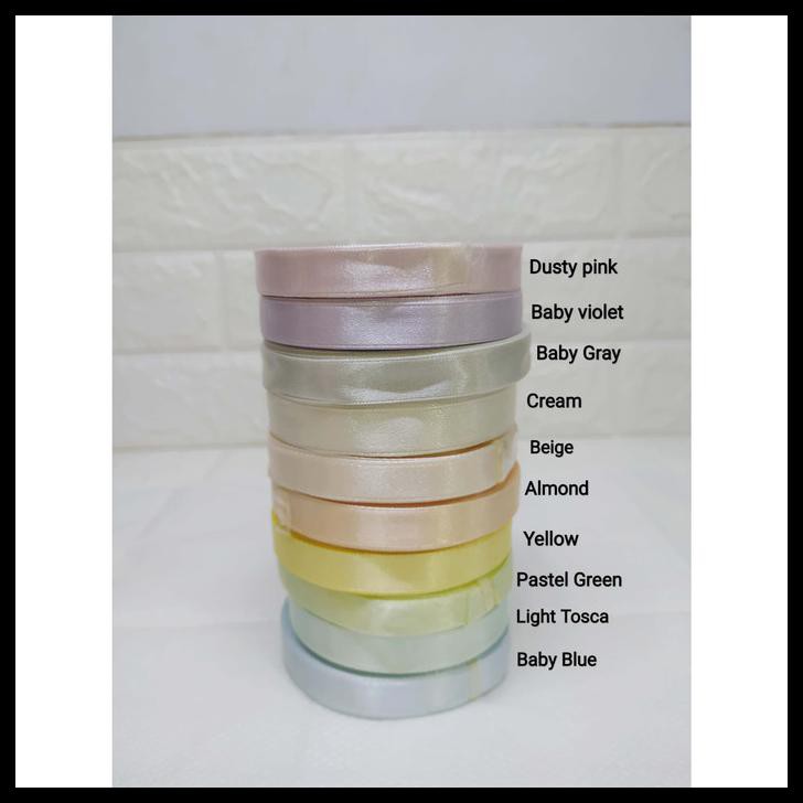 

PITA SATIN 1/2 INCH KUALITAS BAGUS TEBAL MENGKILAT HALUS HARGA MURAH - DUSTY PINK