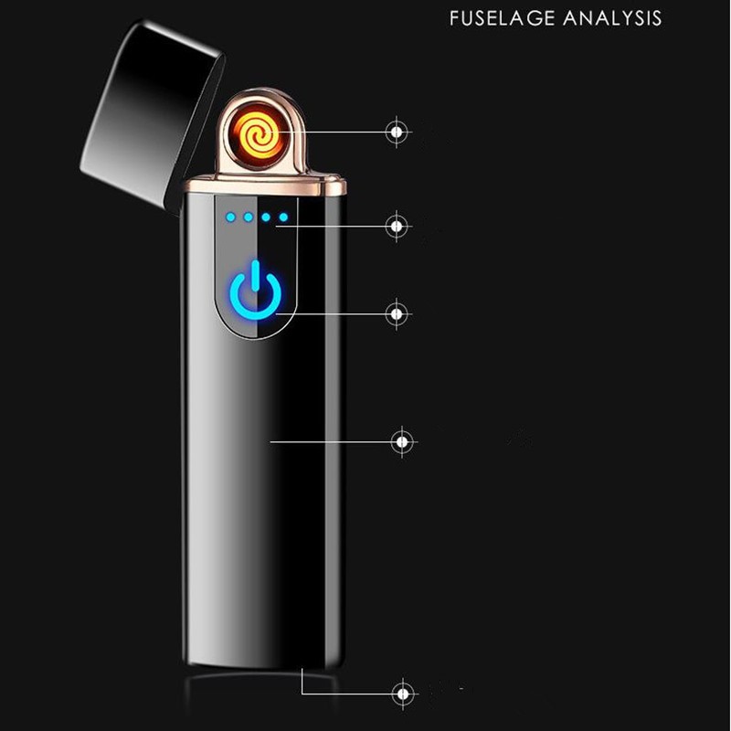 Korek Api Elektrik Fingerprint Touch Sensor JL706