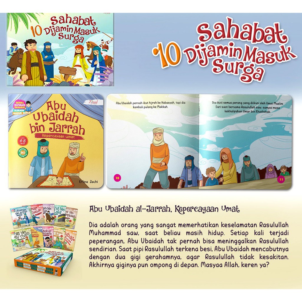 Kisah 10 Sahabat yang Dijamin Masuk Surga (READY STOK)