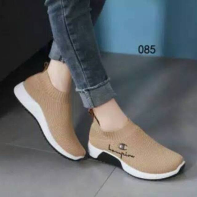 Ck 08 Sneakers Wanita Santai - Kanvas 3cm-3