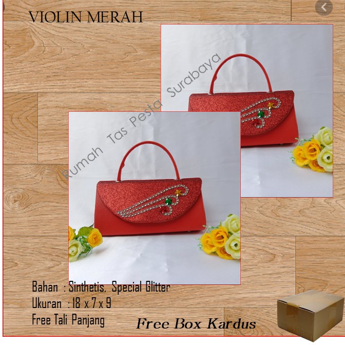 Tas Termurah,Tas Bagus,Tas Unik,VIOLIN MERAH