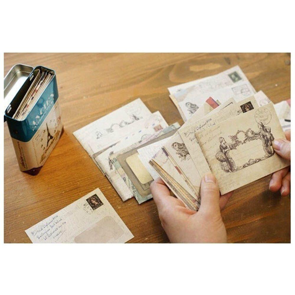 Amplop Agustina Gaya Eropa 12PCS/lot Amplop Surat Ucapan Lucu Retro Air Mail Vintage Stationery