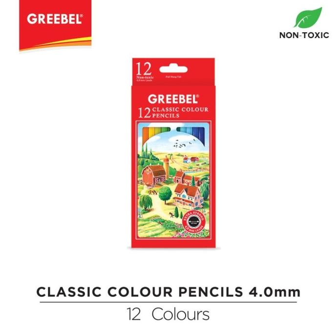 

gunturputra39 GREEBEL 5712 4.0 Extra Strong Classic Colour Pencils 12 Warna TERLARIS TERPERCAYA ORIGINAL