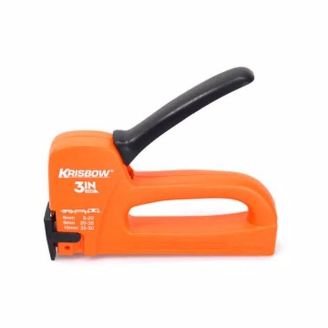 

Krisbow Stapler Tembak Staples 3 In 1 6-12mm Orange