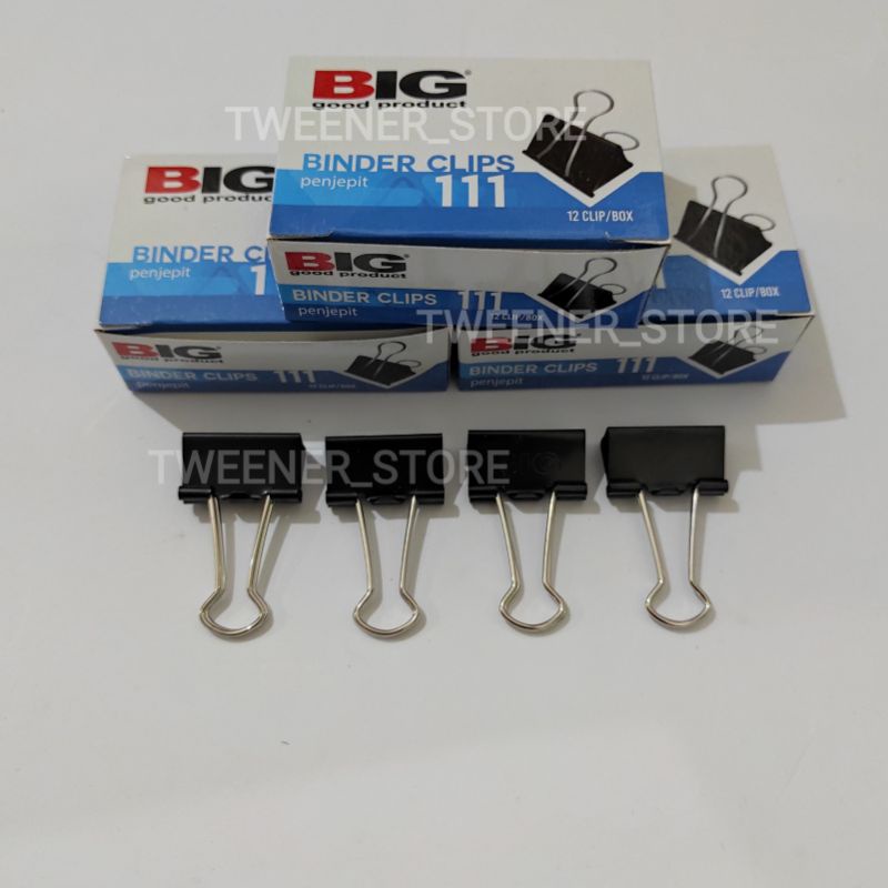 

1 PCS BIG Binder Clips Hitam No. 111 | Clip Klip Penjepit Kertas