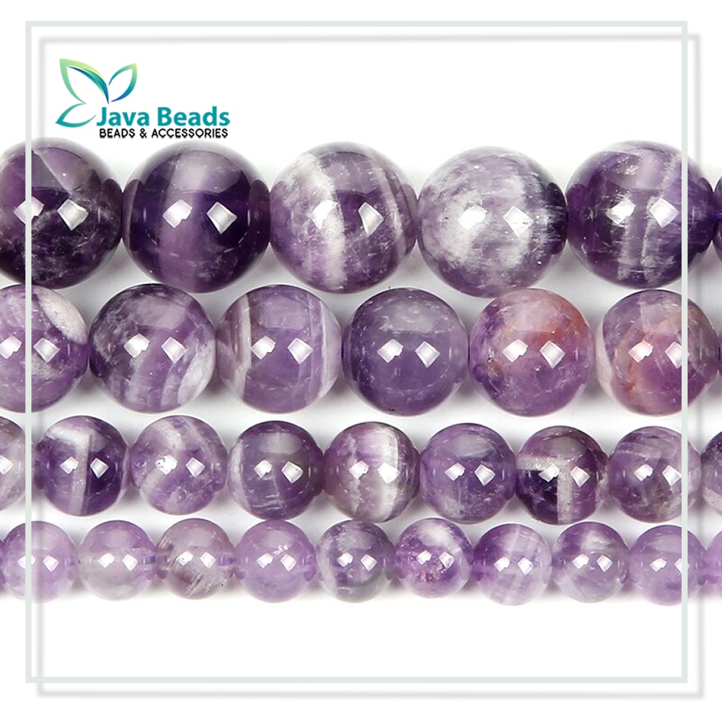 Bahan Gelang Manik Batu Alam Kecubung Amethyst