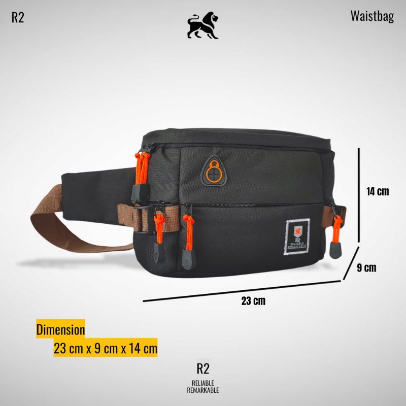 Tas Selempang Pria R2/ Waistbag Pria