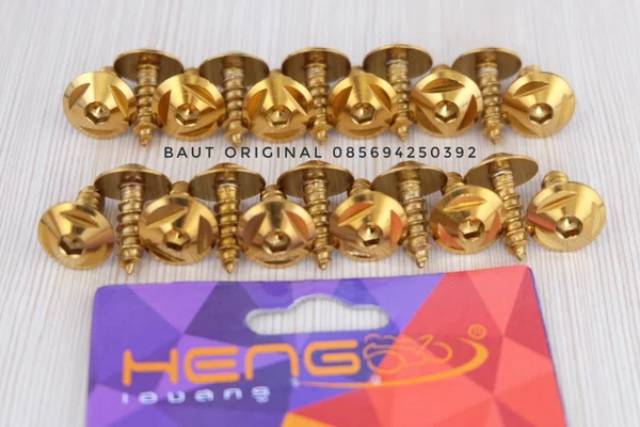 baut probolt mercy body gold yamaha universal nmax aerox xmax fino mio nouvo original heng thailand