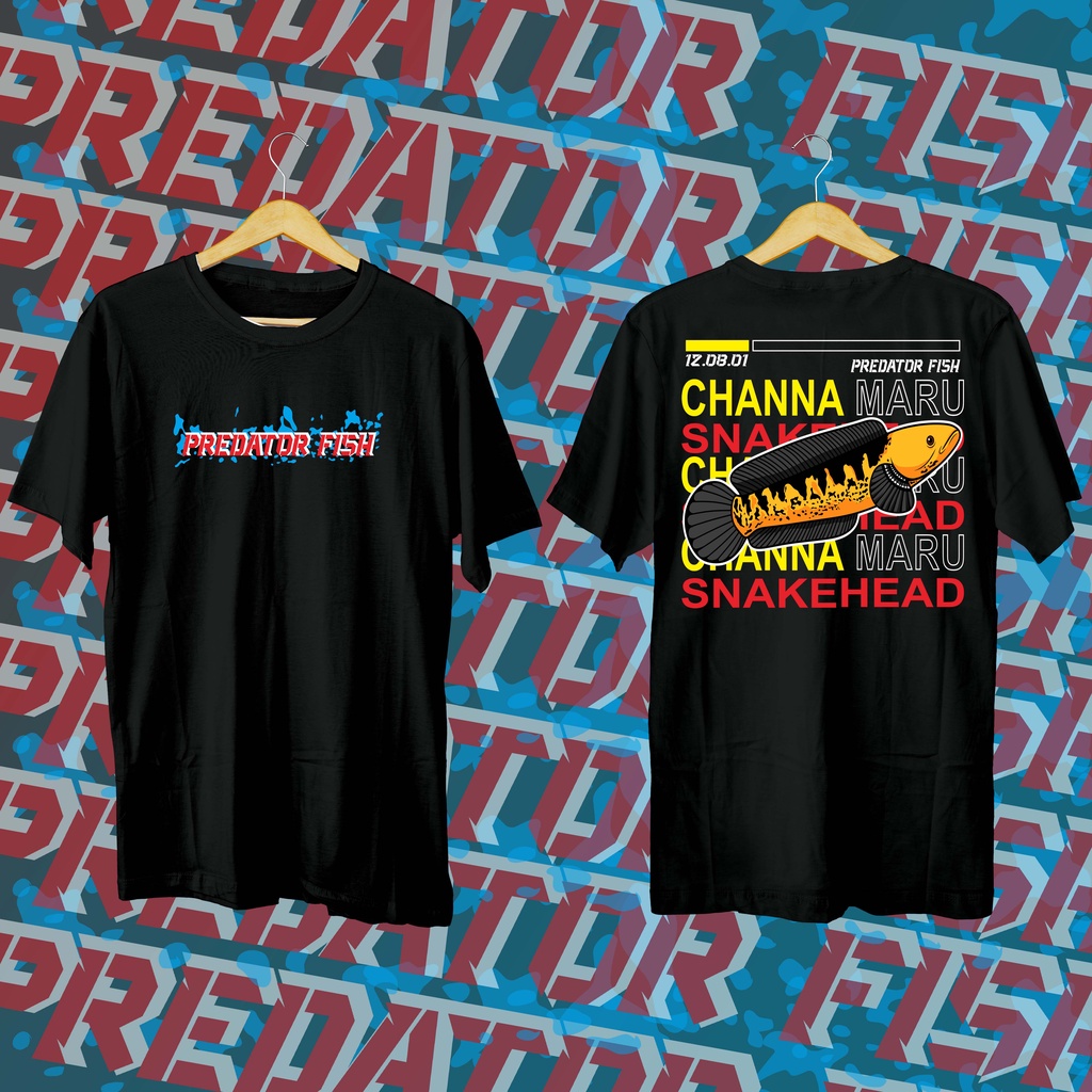 KAOS DISTRO GAMBAR DEPAN BELAKANG &quot;CHANNA FISH&quot;/kaos pria/atasan distro/terbaru