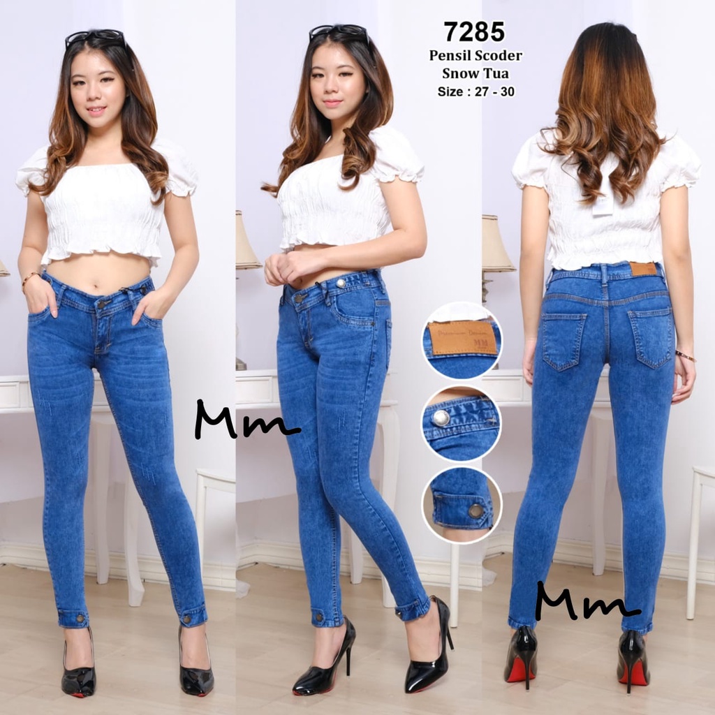 Celana Panjang Jeans Wanita Pensil Sekoder Cakar 27-30 Bisa Bayar Ditempat(COD)