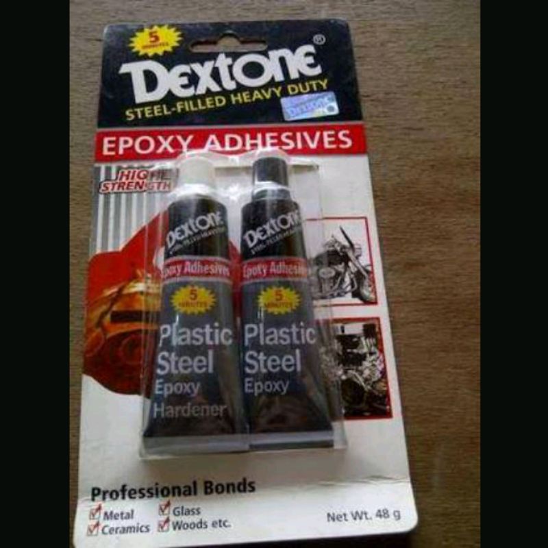 Lem Dextone besi 5 menit / epoxy adhesives / plastic steel