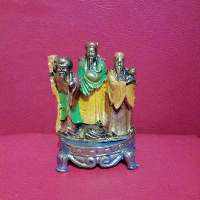 Patung Fu Lu Shou Dewa Keberuntungan, Kekayaan, dan Umur Panjang