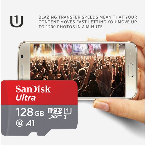 120MB/S Memory Card  with Adapter 32/64/128/256GB CLASS 10 120Mbps MicroSD Kartu Memori Sd Card