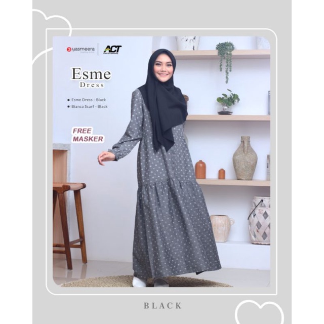 ESME dress YASMEERA, gamis terbaru daru yasmeera
