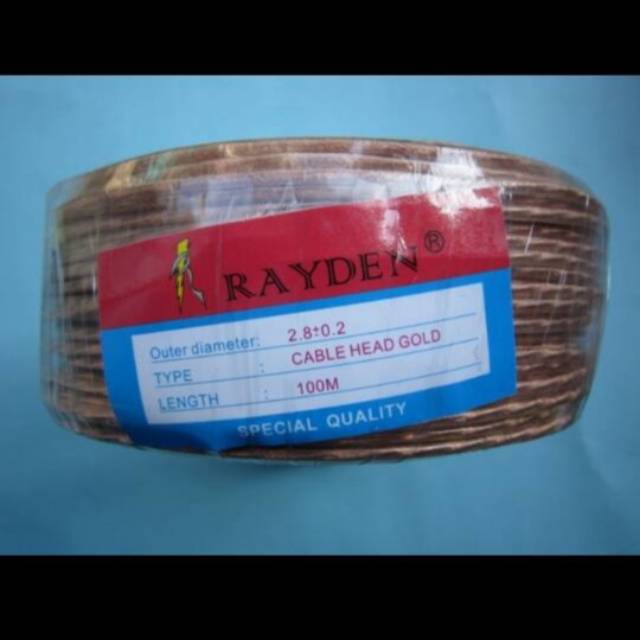 Kabel head input rca meteran rayden