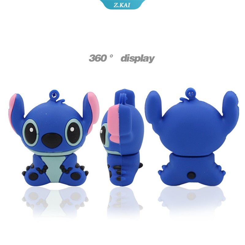 Flash Disk Usb Bentuk Kartun Stitch Kapasitas 4 8 16 32 64G 128GB