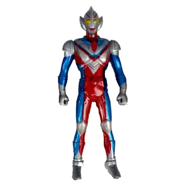 Mainan robot Ultraman galaxy fight nyala lampu dan suara tinggi 40 cm