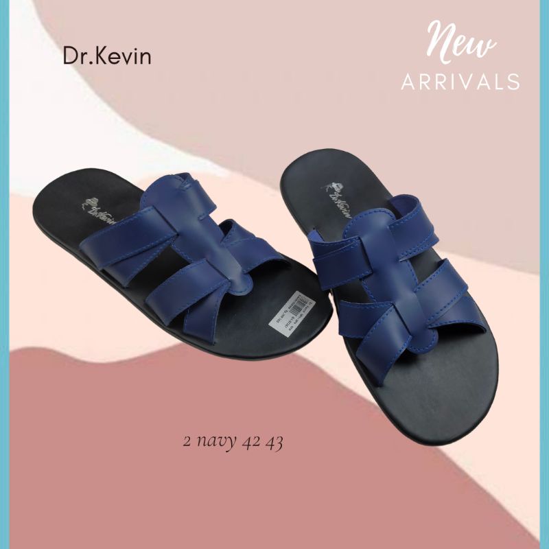 Sandal  Dr.Kevin Pria Slide  97207 R2 Biru New Arrivals