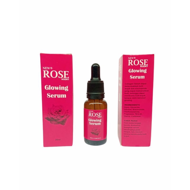 PROMO!! NEW SERUM ROSE 20ml ORIGINAL BPOM // Glowing Serum Rose Scent Asli