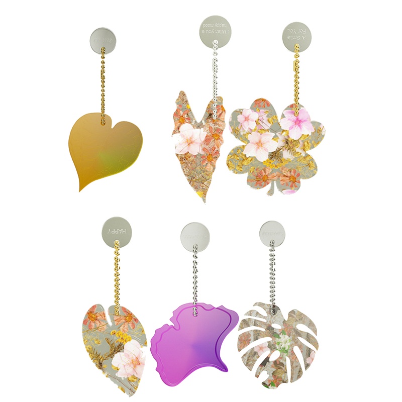 Siy Cetakan Silikon Bentuk Daun Clover Untuk Membuat Perhiasan / Liontin / Anting