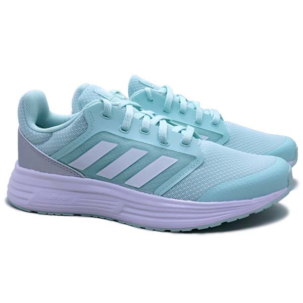 Sepatu Running Wanita Adidas Galaxy 5 H04600 - Halo Mint/Cloud White/Silver Metallic